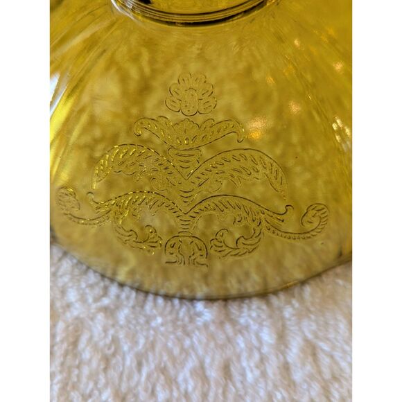 Vtg. Federal 1976 Recollection "MADRID PATTERN" Amber Butter Dish w/ Cover - Picture 2 of 10